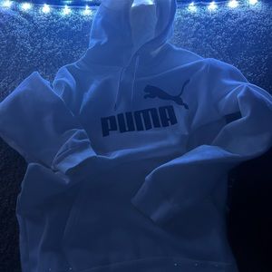 Men’s White Puma hoodie